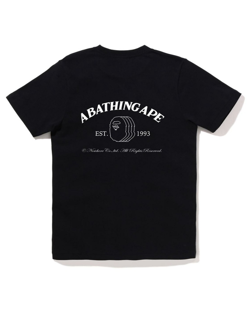 T Shirts Bape A Bathing Ape #1 Noir Femme | TJG-01189214